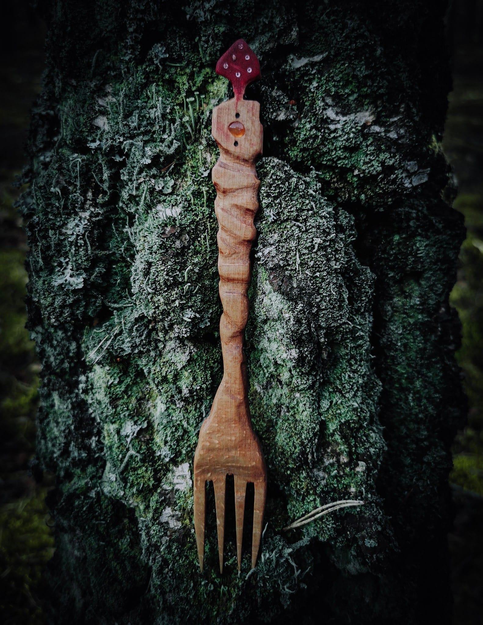 Amanitowy Widelec z Onyksem