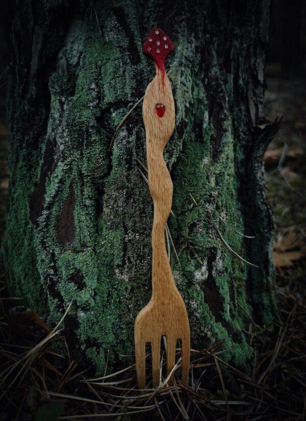 Amanitowy Widelec z Onyksem