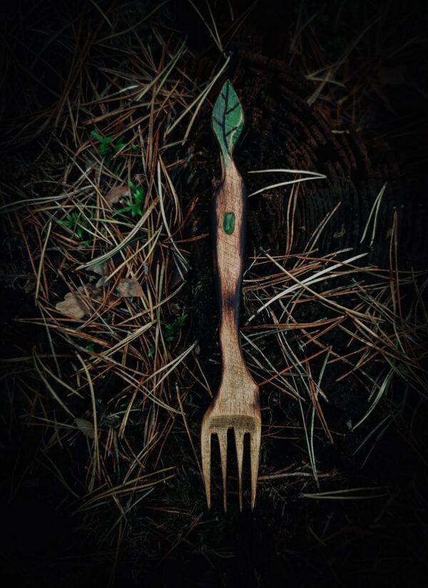 Liściasty Widelec z Awenturynem