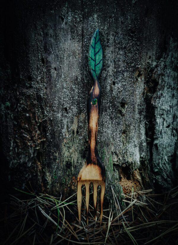 Liściasty Widelec z Awenturynem