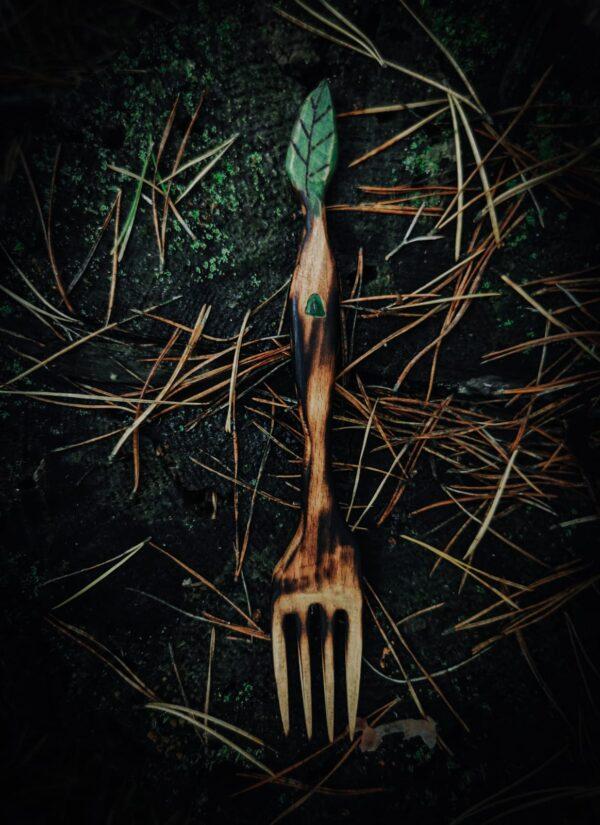 Liściasty Widelec z Awenturynem