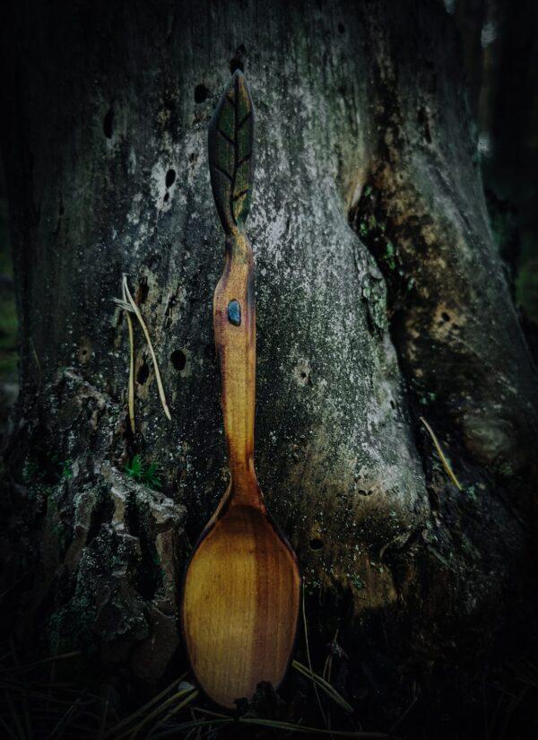 Liściasta Łyżka z Awenturynem